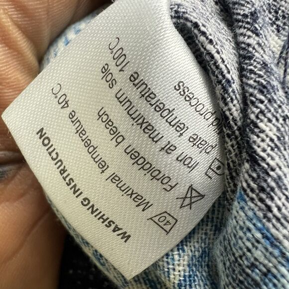 Onttno Adult  Harem Joggers Patchwork Pants L Cotton Linen Boho Festival Casual - Picture 13 of 13